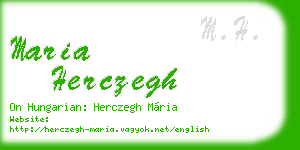 maria herczegh business card